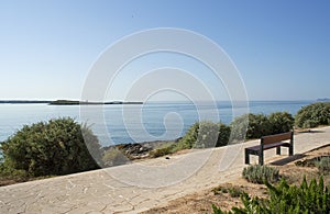 Alley at the sea shore, raw