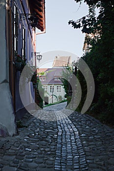 Alley in Sighisoara Romania