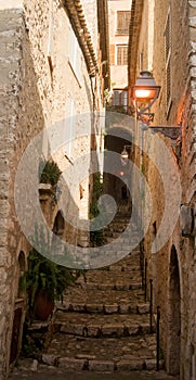 Alley in the village of Saint Paul de Vence on the French Riviera