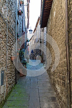 Alley in Viterbo, Italy