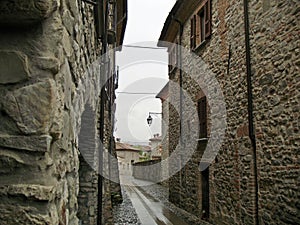 Alleys of Bobbio, Province of Piacenza in Emilia-Romagna, northern Italy