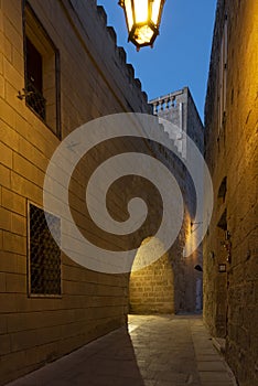 The alleys of Mdina, Malta