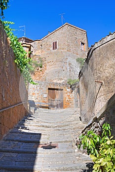 Alleyway. Acquapendente. Lazio. Italy.