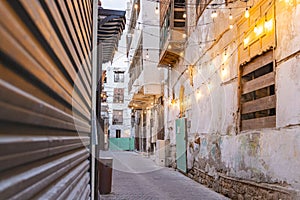 Alleyway in the Al-Balad historical district of Jeddah