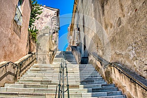 An Alleyway in Bastia - Corsica, France