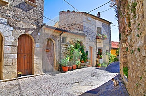 Alleyway. Cancellara. Basilicata. Italy.