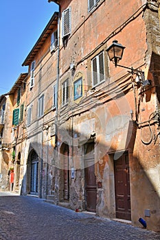 Alleyway. Capranica. Lazio. Italy.