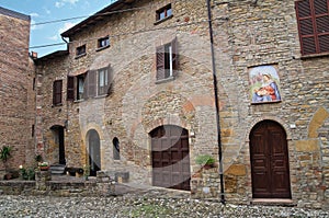 Alleyway. Castell'Arquato. Emilia-Romagna. Italy.