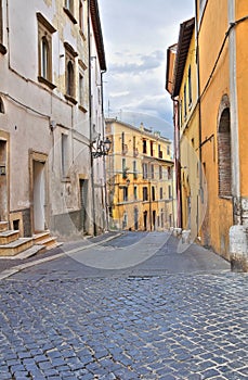 Alleyway. Civita Castellana. Lazio. Italy. photo