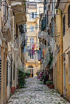 Alleyway in Corfu, Greece