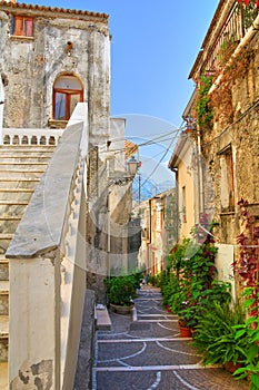 Alleyway. Diamante. Calabria. Italy. photo