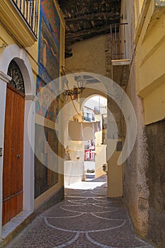 Alleyway. Diamante. Calabria. Italy. photo