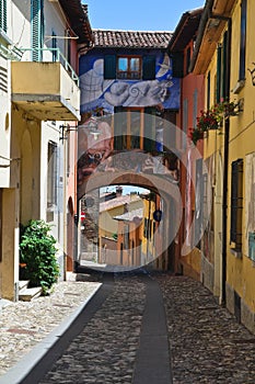 Alleyway. Dozza. Emilia-Romagna. Italy.