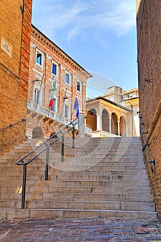 Alleyway. Macerata. Marche. Italy.