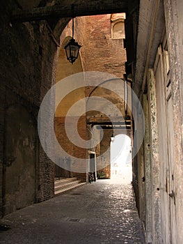 Alleyway in Mantova photo