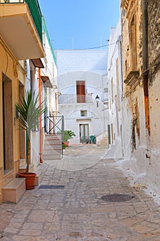 Alleyway. Mesagne. Puglia. Italy.