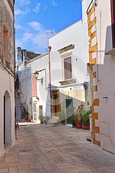 Alleyway. Mesagne. Puglia. Italy.