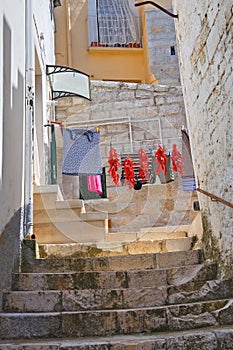 Alleyway. Minervino Murge. Puglia. Italy.