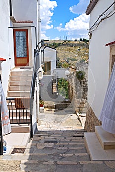 Alleyway. Minervino Murge. Puglia. Italy.