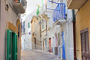 Alleyway. Monopoli. Puglia. Italy. photo
