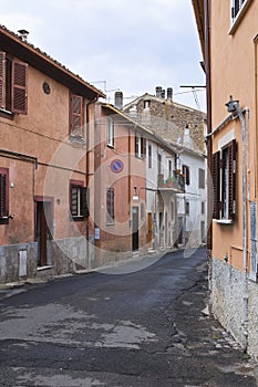 Alleyway. Nepi. Lazio. Italy.