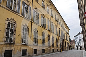 Alleyway. Piacenza. Emilia-Romagna. Italy.