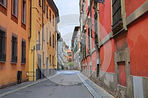 Alleyway. Piacenza. Emilia-Romagna. Italy.