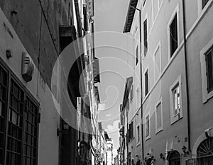 Alleyway in rome, Italy. Architecture and travelling