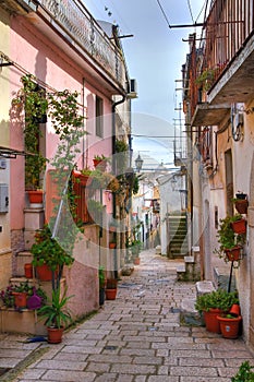 Alleyway. San Giovanni Rotondo. Puglia. Italy.