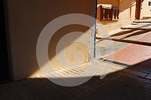 Alleyway with shadows