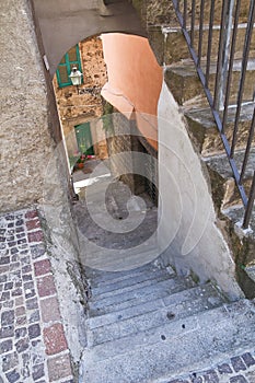 Alleyway. Soriano nel Cimino. Lazio. Italy.