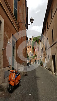 Alleyway of Trastevere, Rome, Italy