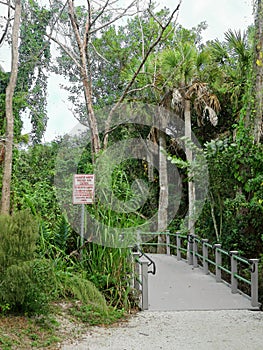 Alligator Habitat Proceed With Caution Sign