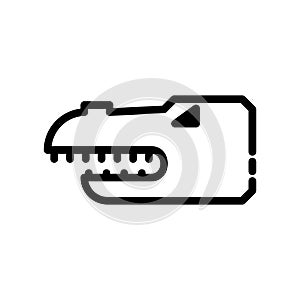 Alligator icon or logo isolated sign symbol vector illustration