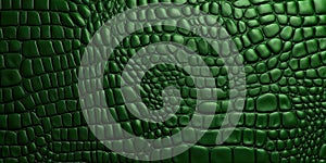 Alligator leather texture in green color. Textured backgrouds and backdrops. Ai Generative illustration