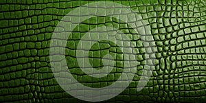 Alligator leather texture in green color. Textured backgrouds and backdrops. Ai Generative illustration