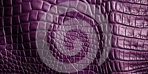 Alligator leather texture in purple color. Textured backgrouds and backdrops. Ai Generative illustration