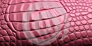 Alligator leather texture in red pink. Textured backgrouds and backdrops. Ai Generative illustration