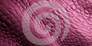 Alligator leather texture in red pink. Textured backgrouds and backdrops. Ai Generative illustration