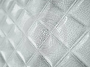 Alligator or snake Leather Square stitched texture
