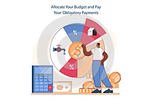 Allocate your budget and pay your obligatory payments to decrease