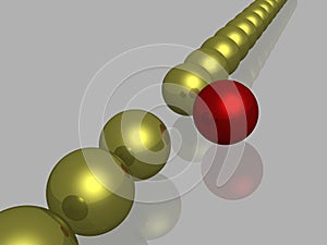 The allocated from of some a red sphere