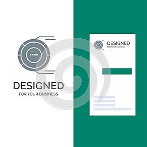 Allocation, Analysis, Diagram, Estimation, Resource Grey Logo Design and Business Card Template