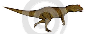 Allosaurus dinosaur running - 3D render