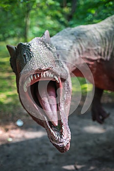 Allosaurus dinosaur statue