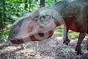 Allosaurus dinosaur statue