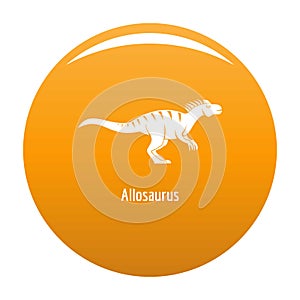 Allosaurus icon orange