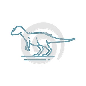 allosaurus. Vector illustration decorative design