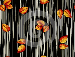 Allover sameless leafes design pattern