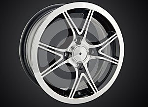 Alloy wheel of a car